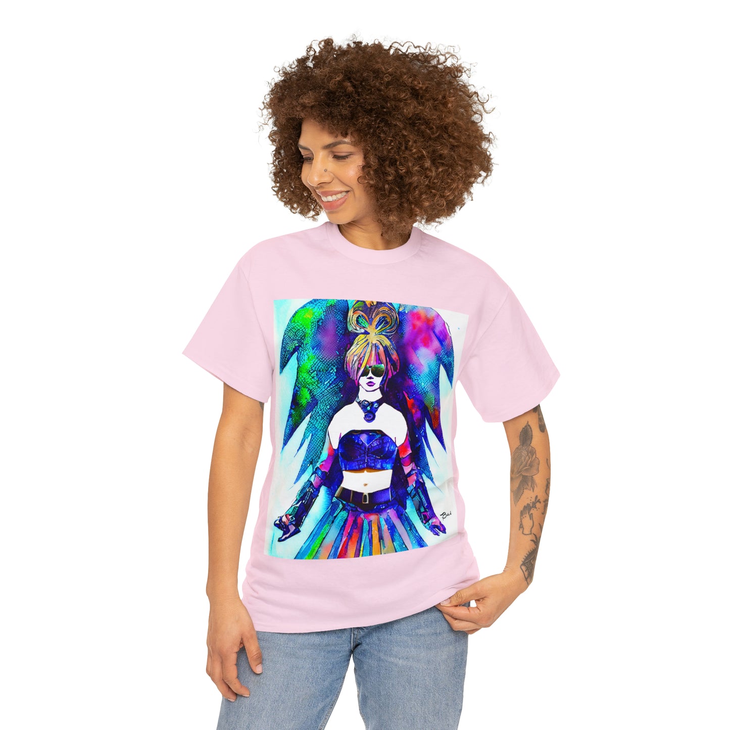 CYBER GIRL - Airt on a Shirt  - Unisex Heavy Cotton Tee - AUS