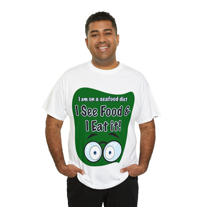 I See FOOD - Funny Unisex Heavy Cotton Tee - AUS