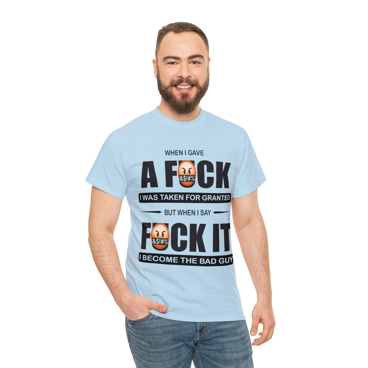 WHEN I GAVE A F***" - Funny Unisex Heavy Cotton Tee - USA