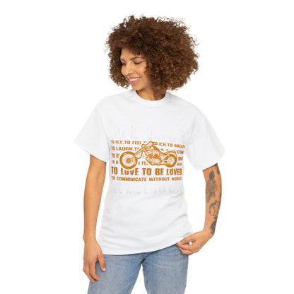 WE RIDE TO LIVE - Unisex Heavy Cotton Tee - USA