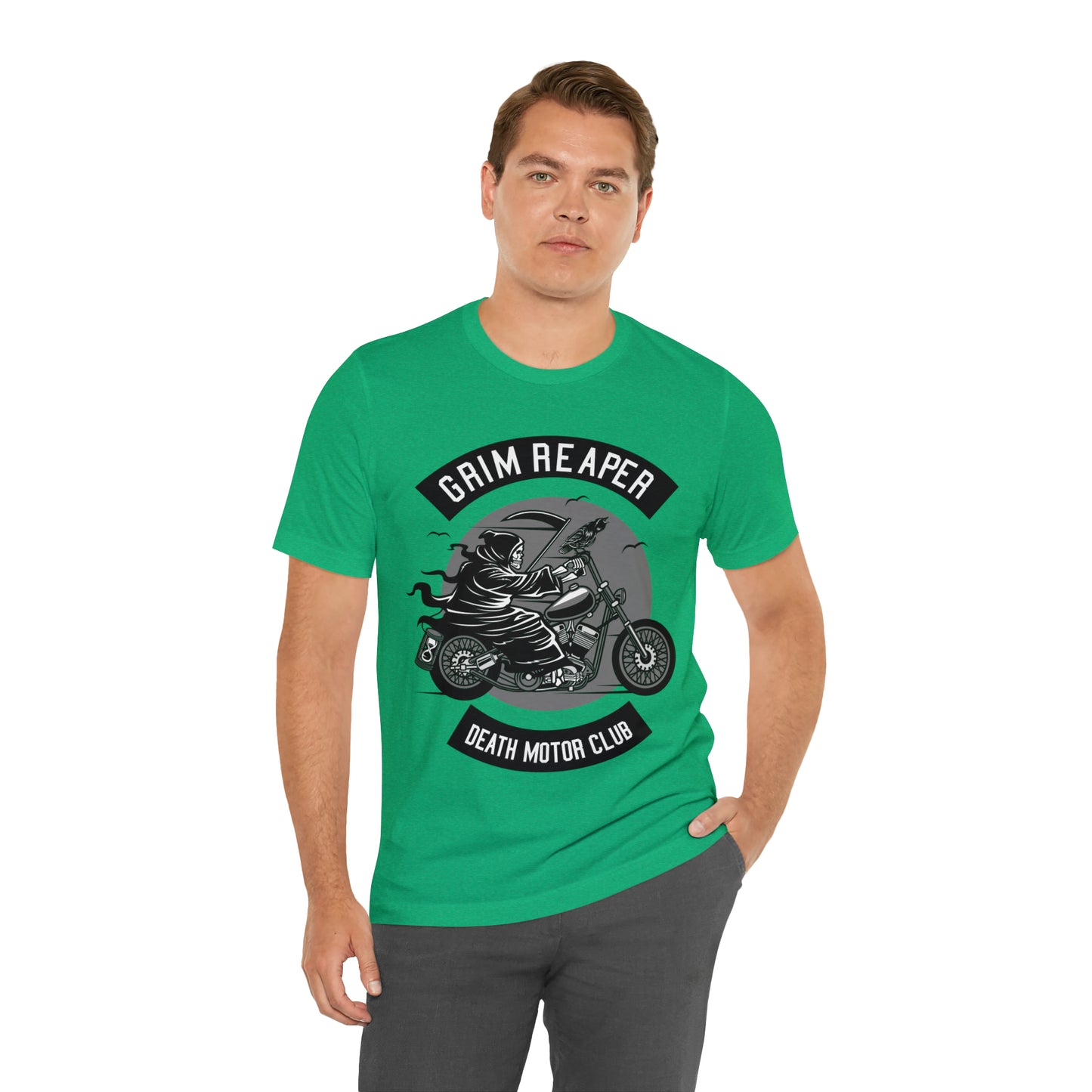 GRIM REAPER Death Motor Club - Unisex Jersey Short Sleeve Tee