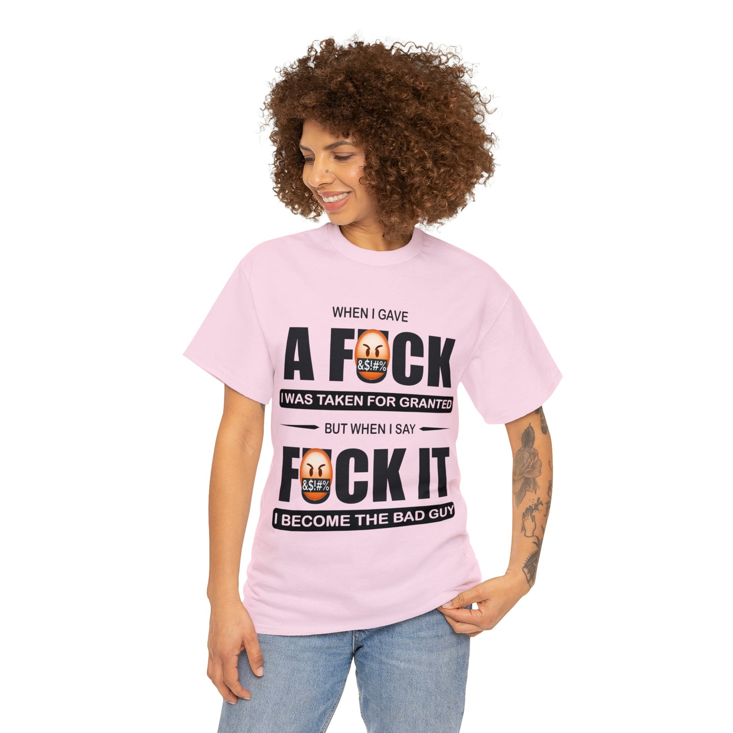 WHEN I GAVE A F***" - Funny Unisex Heavy Cotton Tee - USA