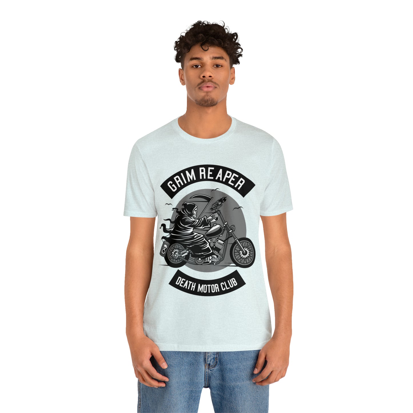 GRIM REAPER Death Motor Club - Unisex Jersey Short Sleeve Tee