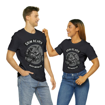 GRIM REAPER Death Motor Club - Unisex Jersey Short Sleeve Tee