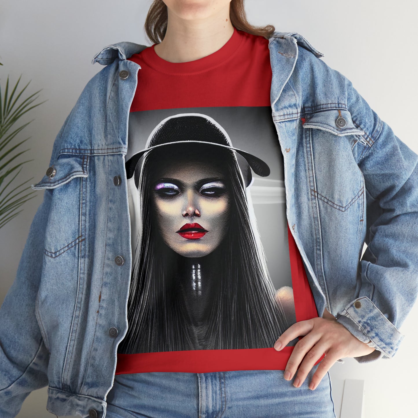 CYBERPUNK WITCH - Airt on a Shirt  - Unisex Heavy Cotton Tee - AUS