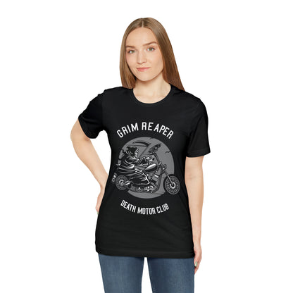 GRIM REAPER Death Motor Club - Unisex Jersey Short Sleeve Tee