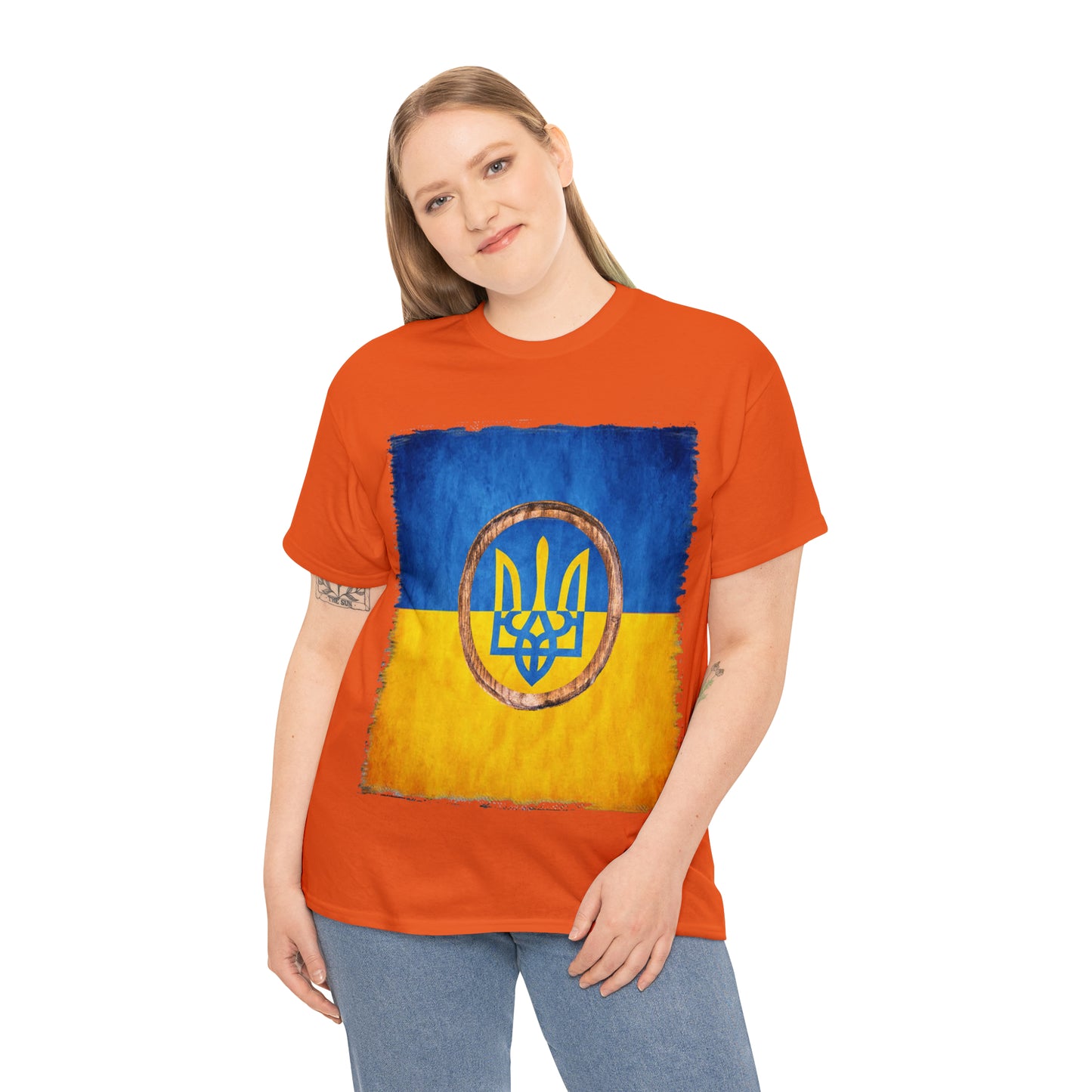 UKRAINIAN TRIDENT - Unisex Heavy Cotton Tee