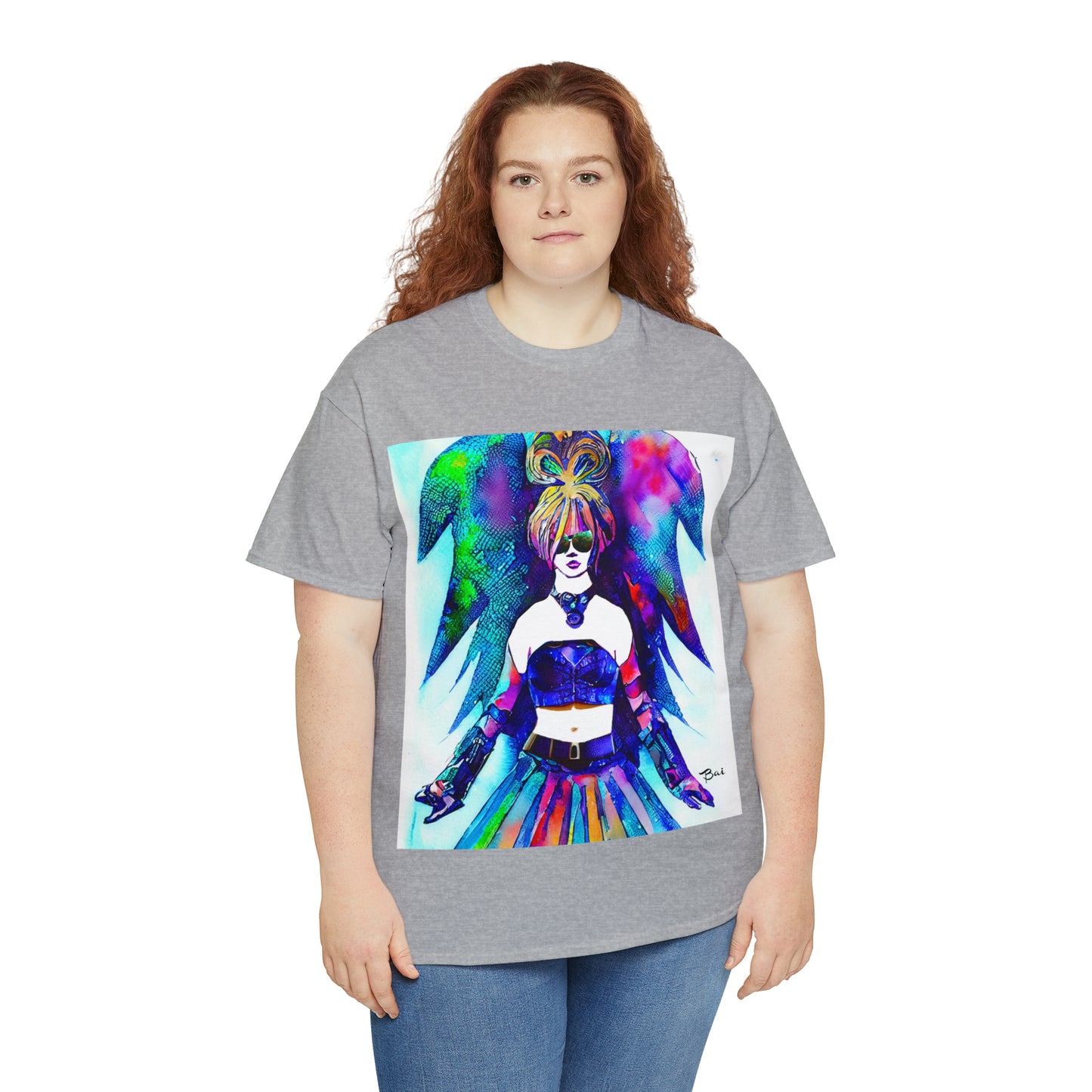 CYBER GIRL - Airt on a Shirt  - Unisex Heavy Cotton Tee - AUS