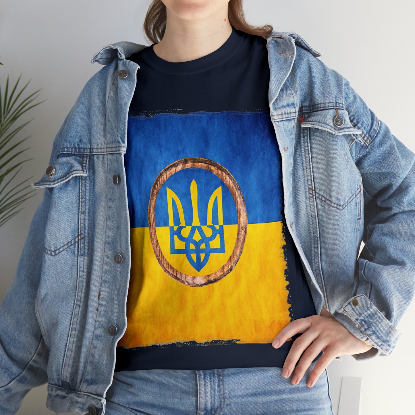 UKRAINIAN TRIDENT - Unisex Heavy Cotton Tee