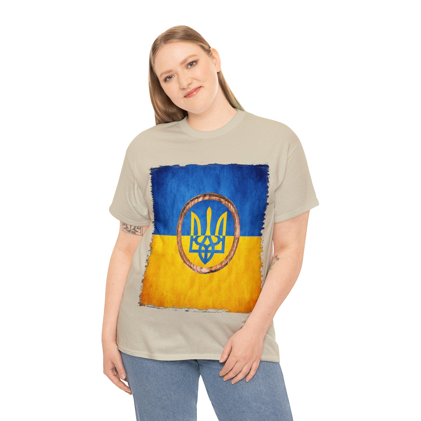 UKRAINIAN TRIDENT - Unisex Heavy Cotton Tee