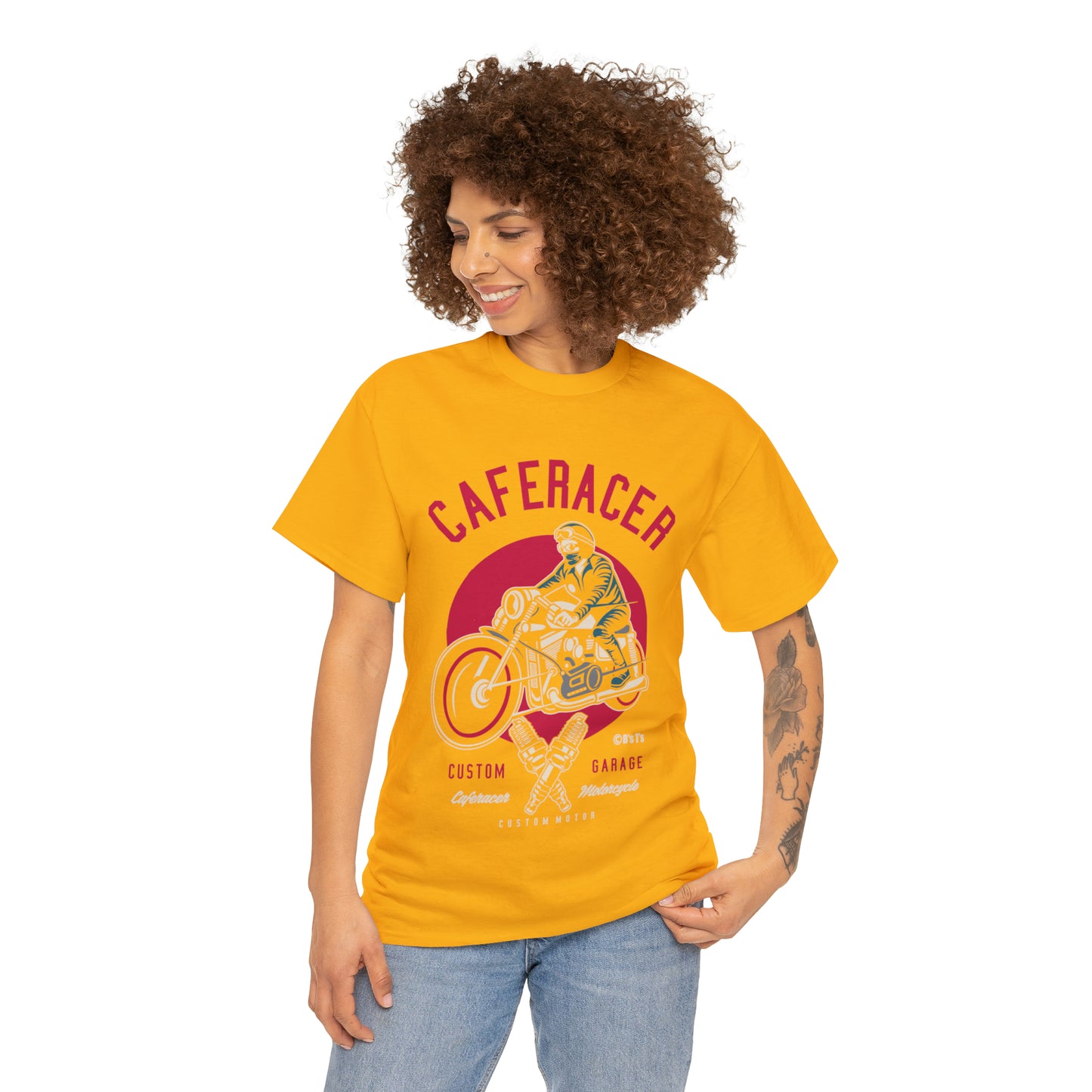 CAFE RACER Custom Garage - Unisex Heavy Cotton Tee