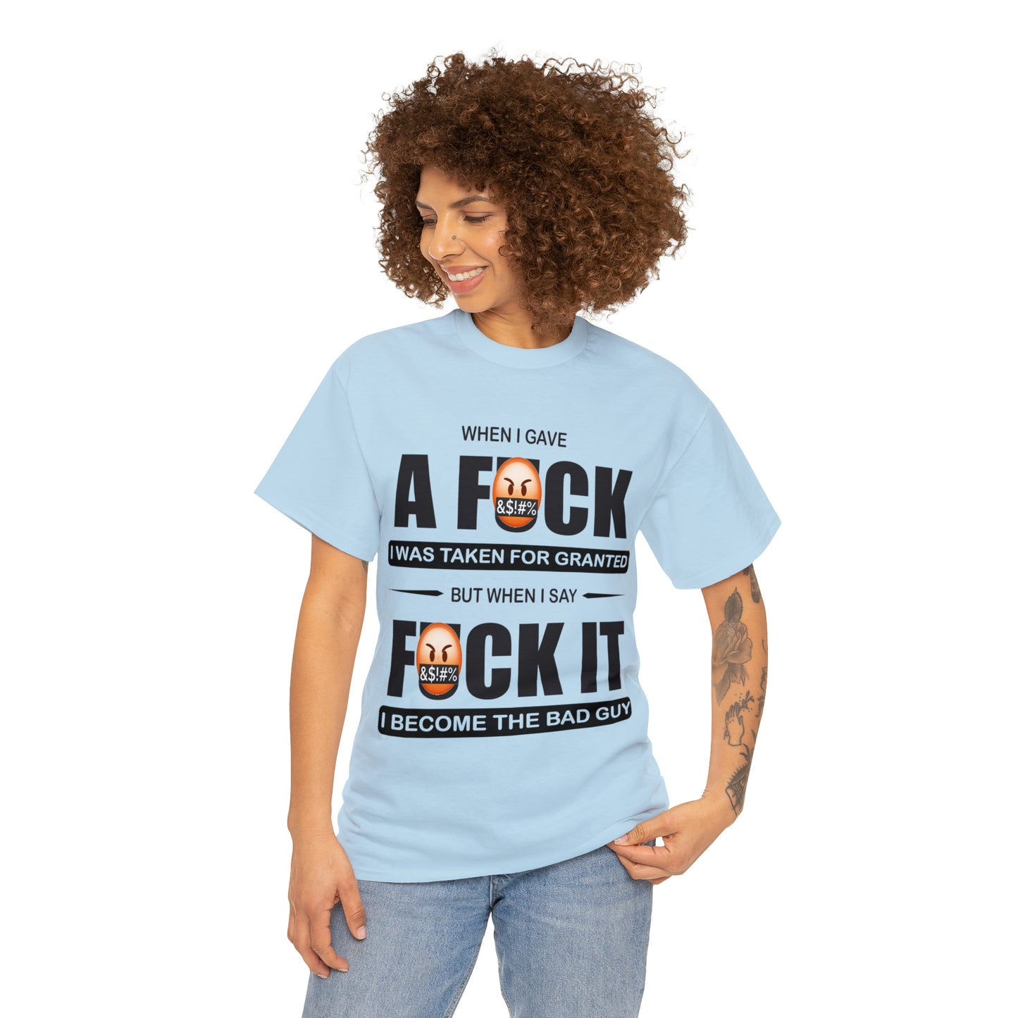 WHEN I GAVE A F***" - Funny Unisex Heavy Cotton Tee - USA