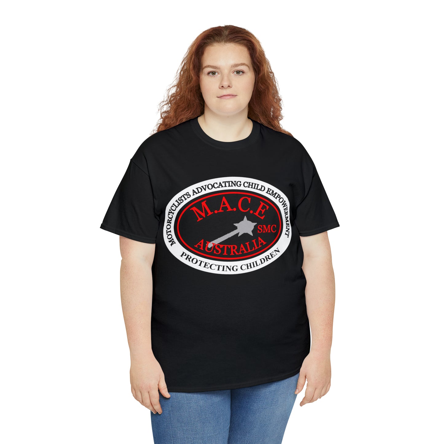 M.A.C.E. Plain Emblem - Unisex Heavy Cotton Tee