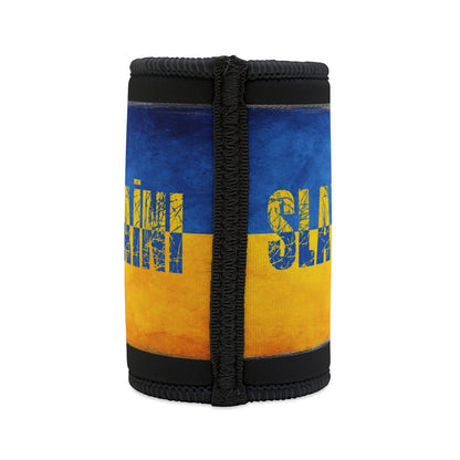 "SLAVA UKRAINI" TRIDENT FLAG - Stubby Cooler