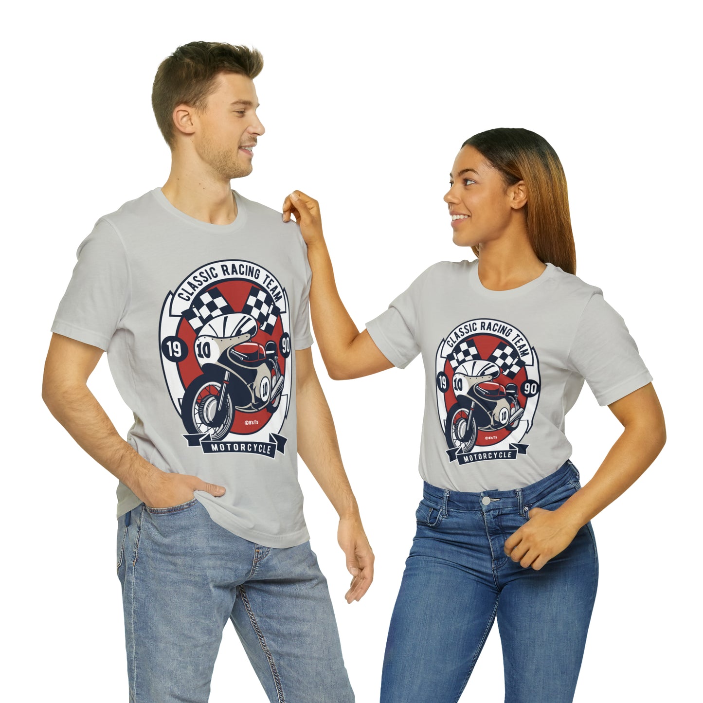 CLASSIC MOTORCYCLE RACING TEAM - Unisex Jersey Short Sleeve Tee