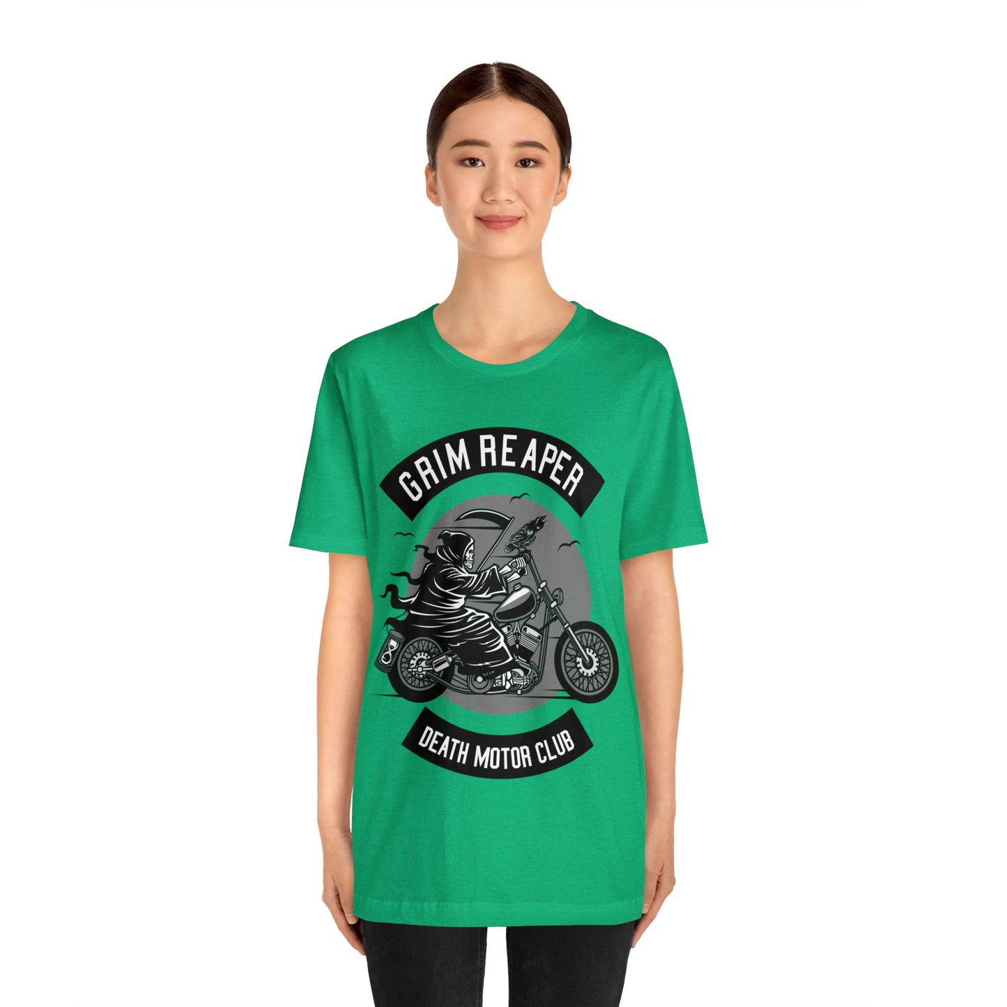 GRIM REAPER Death Motor Club - Unisex Jersey Short Sleeve Tee