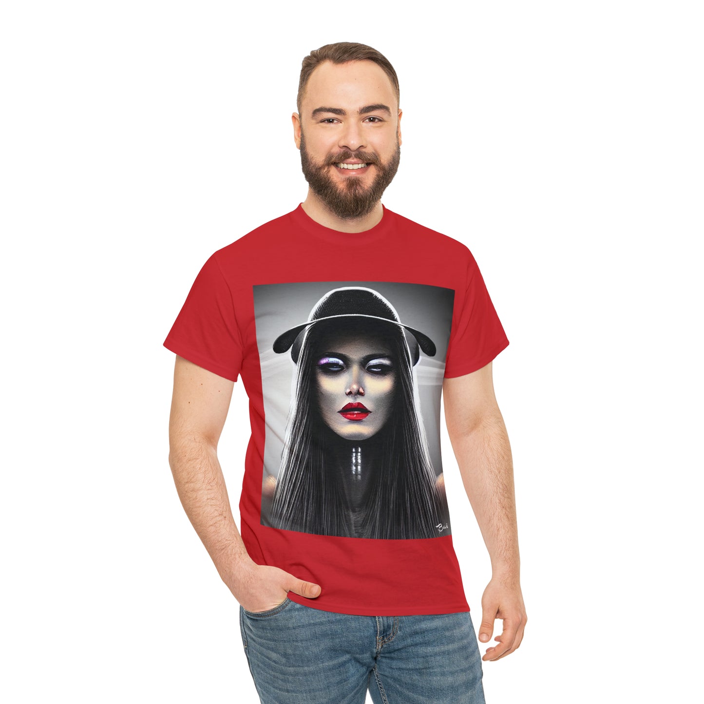 CYBERPUNK WITCH - Airt on a Shirt  - Unisex Heavy Cotton Tee - AUS