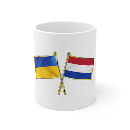 Ukrainian-Dutch NATO Supporter Mug