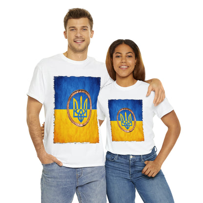 UKRAINIAN TRIDENT - Unisex Heavy Cotton Tee