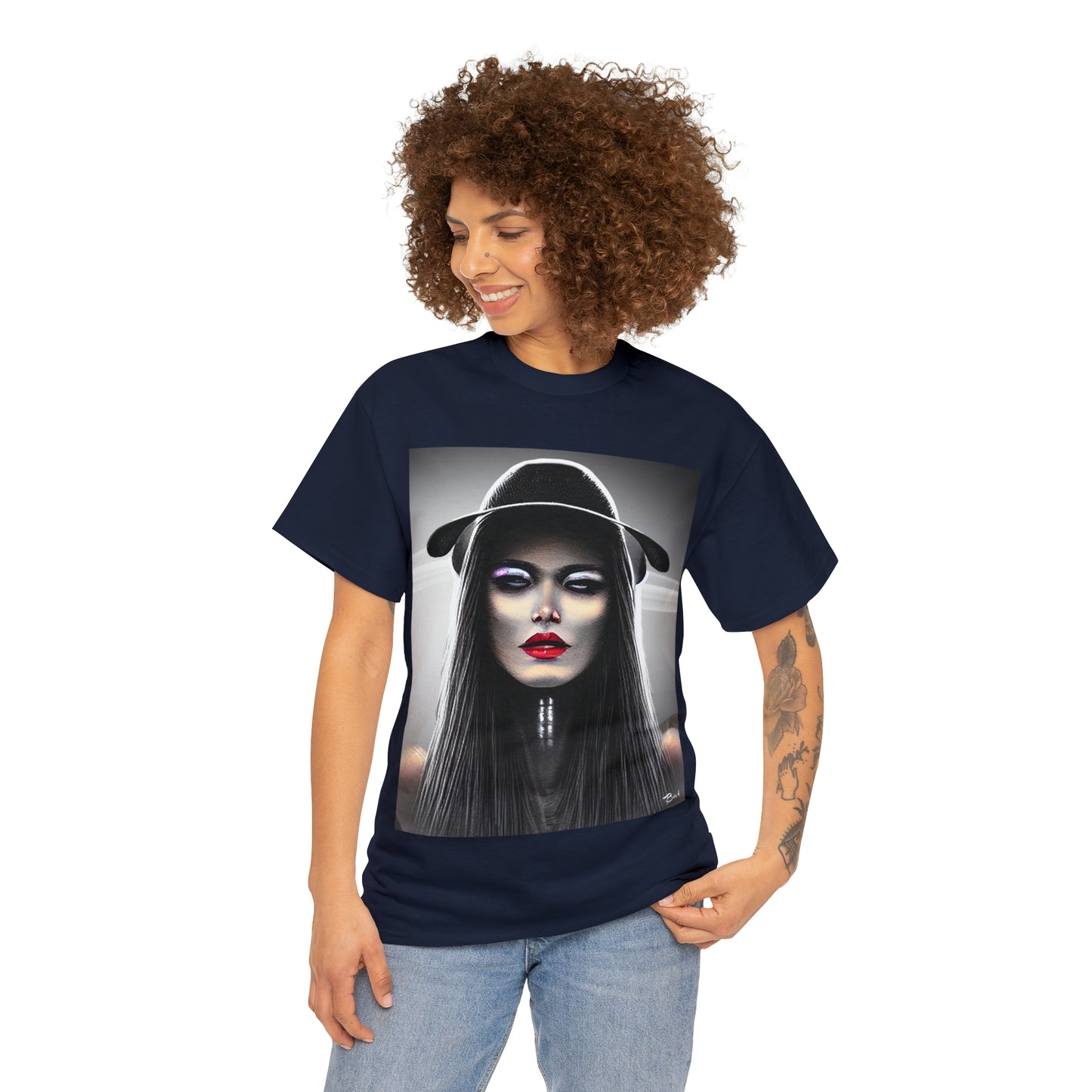 CYBERPUNK WITCH - Airt on a Shirt  - Unisex Heavy Cotton Tee - AUS