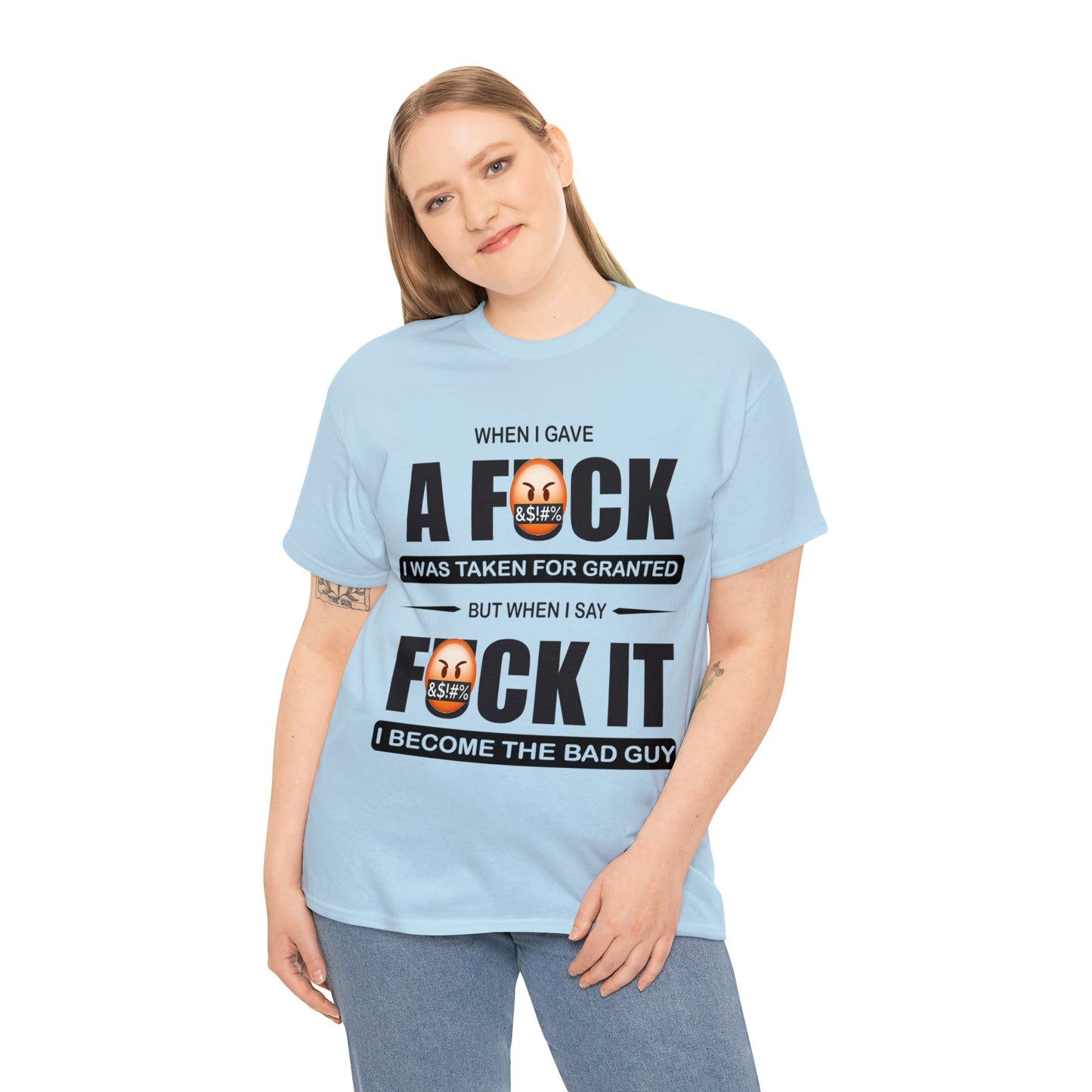 WHEN I GAVE A F***" - Funny Unisex Heavy Cotton Tee - USA