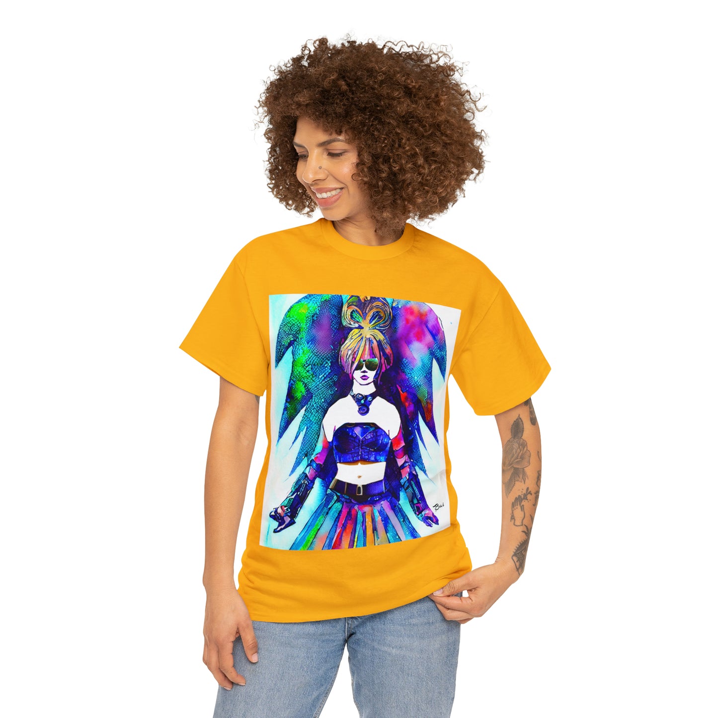 CYBER GIRL - Airt on a Shirt  - Unisex Heavy Cotton Tee - AUS