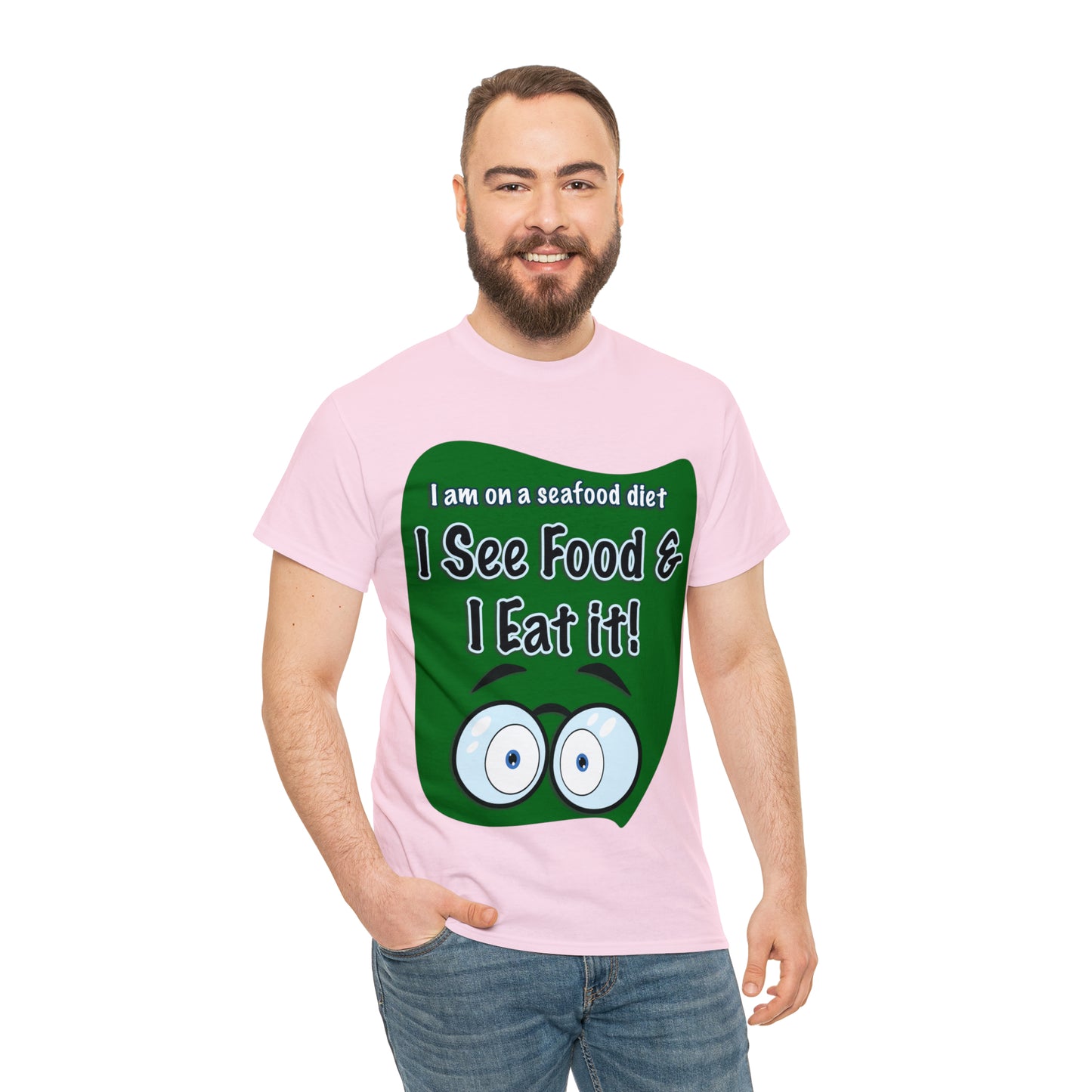 I See FOOD - Funny Unisex Heavy Cotton Tee - AUS