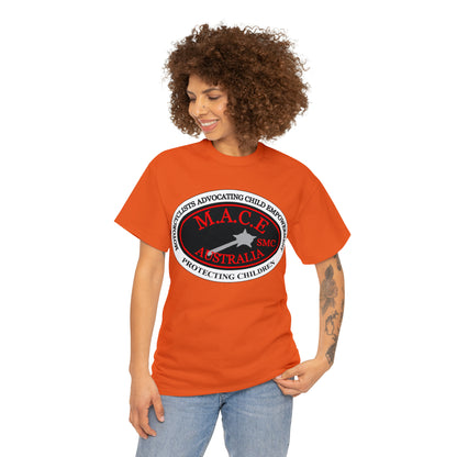 M.A.C.E. Emblem & Back Hands - Unisex Heavy Cotton Tee