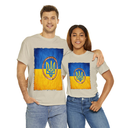 UKRAINIAN TRIDENT - Unisex Heavy Cotton Tee