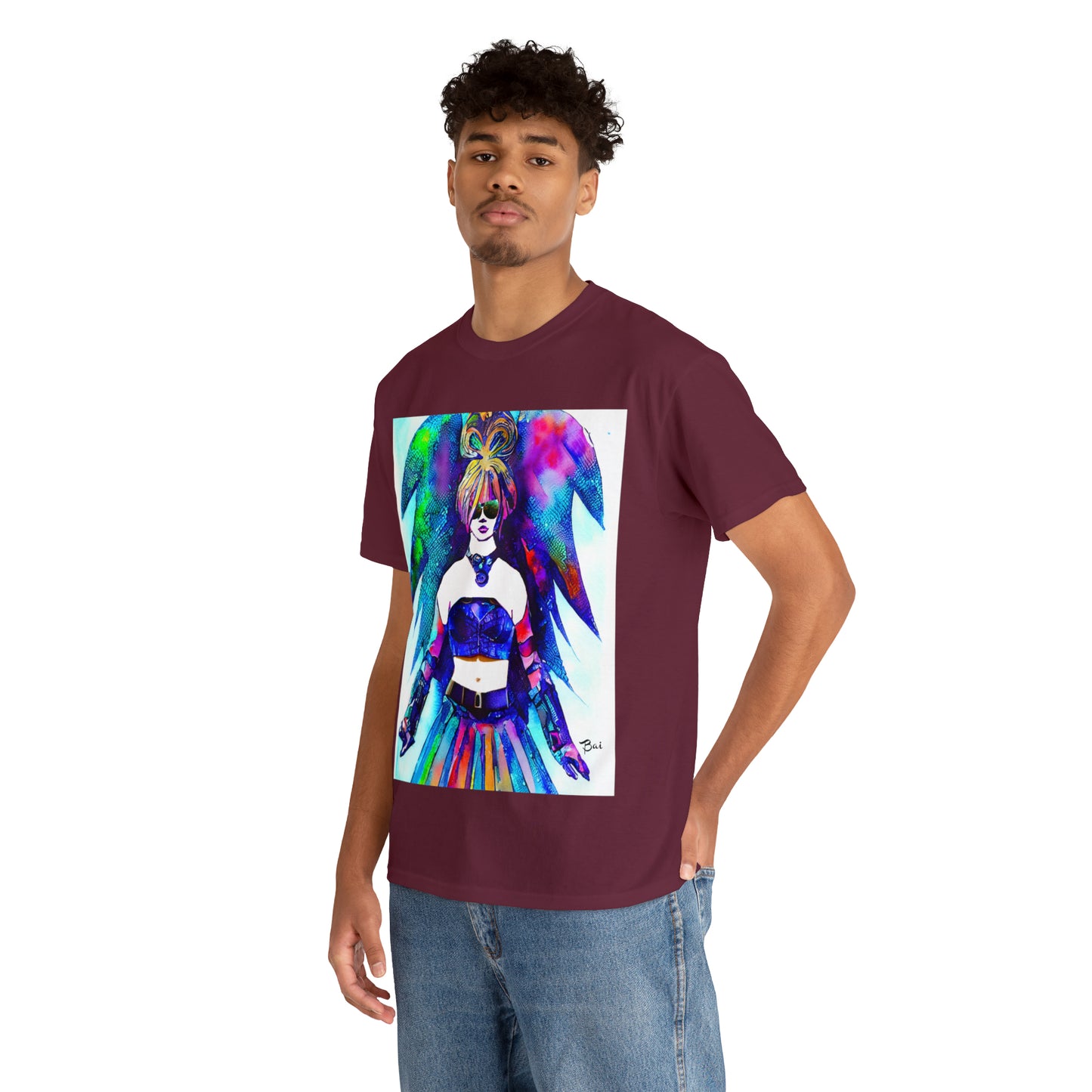 CYBER GIRL - Airt on a Shirt  - Unisex Heavy Cotton Tee - AUS