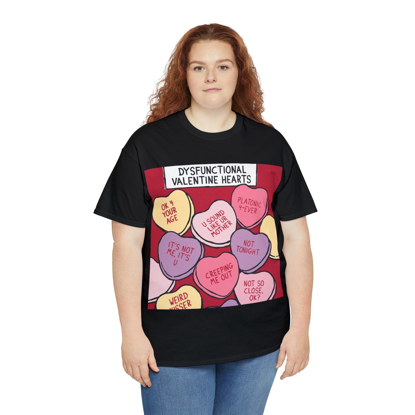 Dysfunctional Valentine's Hearts - Unisex Heavy Cotton Tee