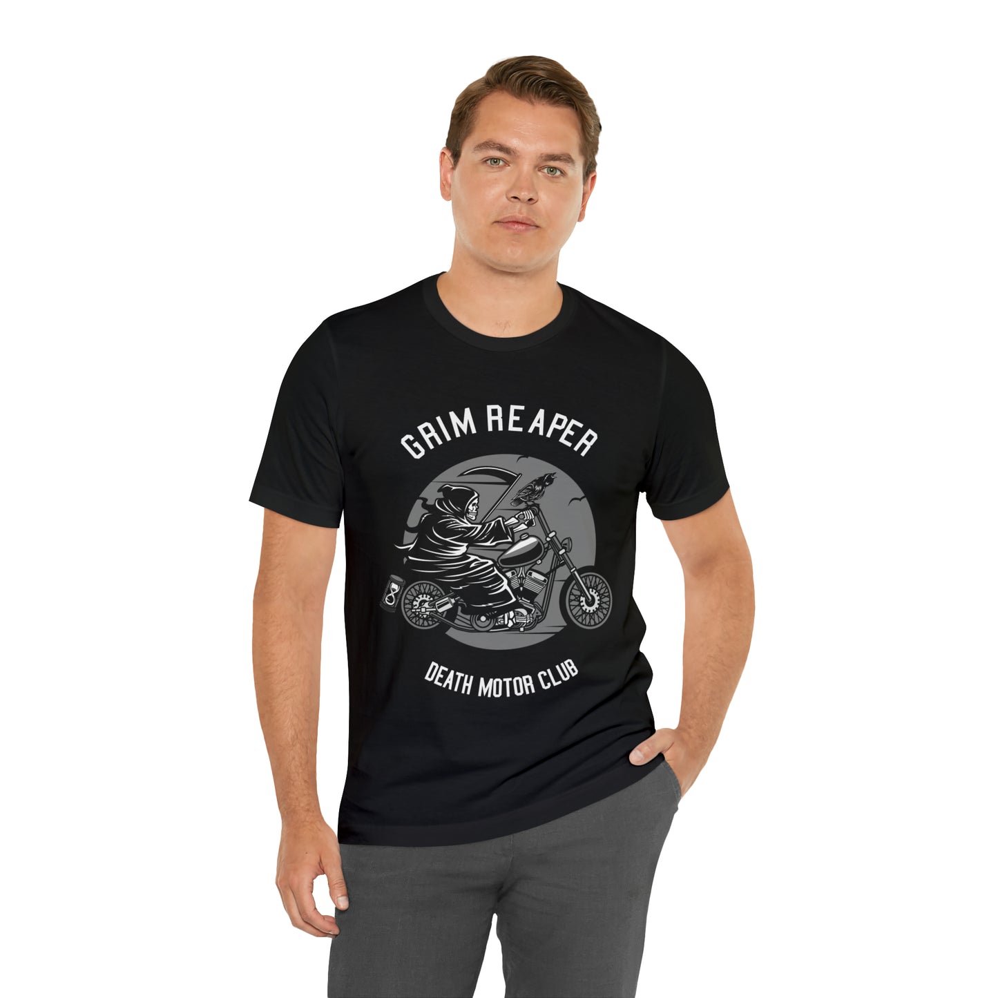 GRIM REAPER Death Motor Club - Unisex Jersey Short Sleeve Tee