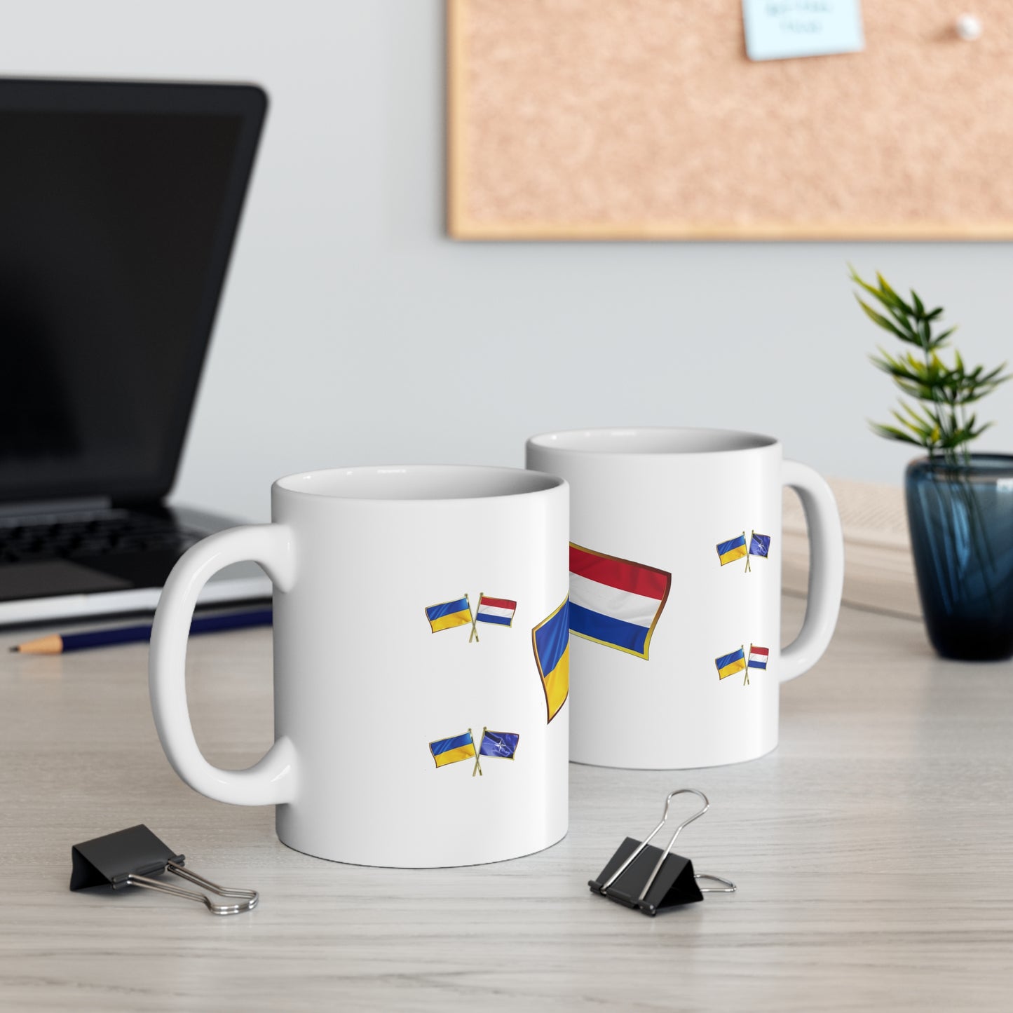 Ukrainian-Dutch NATO Supporter Mug