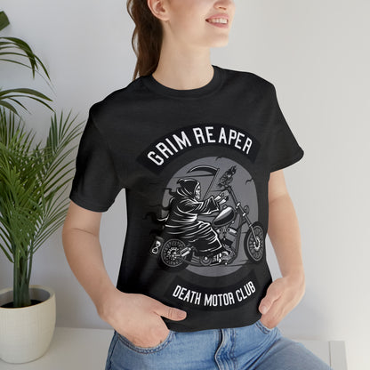 GRIM REAPER Death Motor Club - Unisex Jersey Short Sleeve Tee