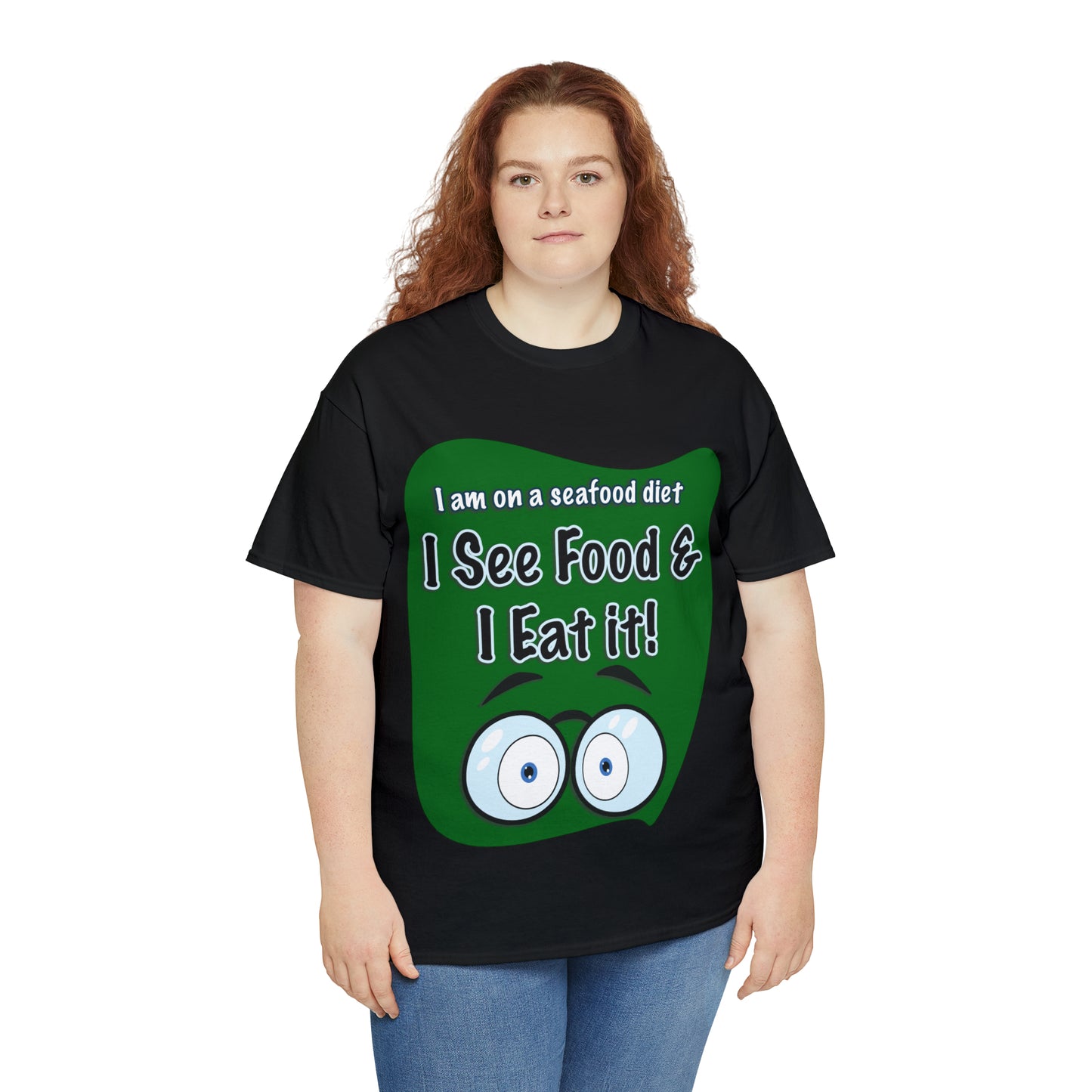 I See FOOD - Funny Unisex Heavy Cotton Tee - AUS