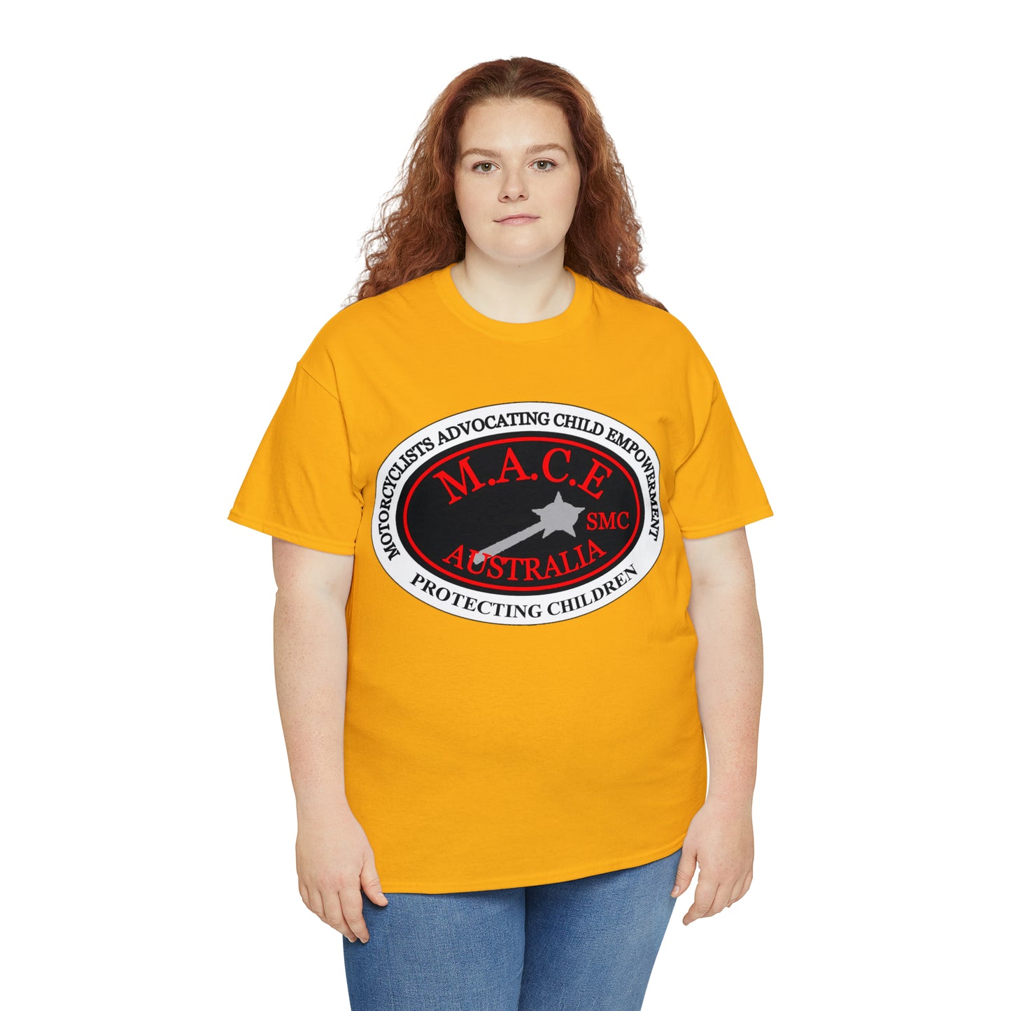 M.A.C.E. Plain Emblem - Unisex Heavy Cotton Tee