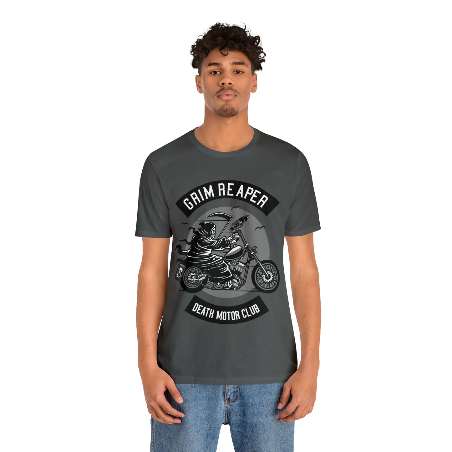 GRIM REAPER Death Motor Club - Unisex Jersey Short Sleeve Tee