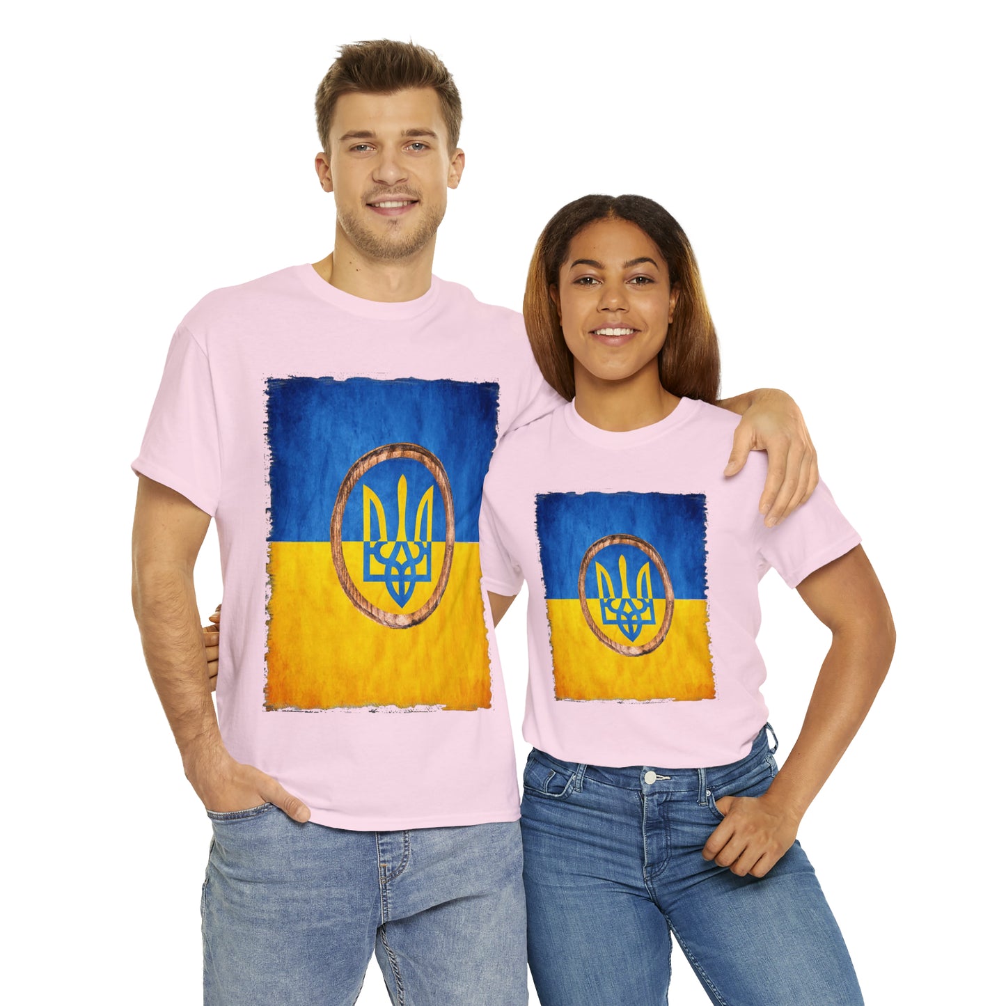 UKRAINIAN TRIDENT - Unisex Heavy Cotton Tee