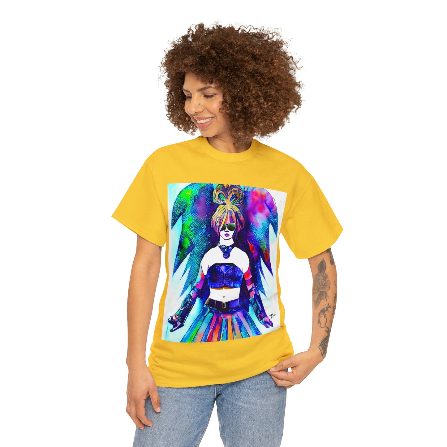 CYBER GIRL - Airt on a Shirt  - Unisex Heavy Cotton Tee - AUS