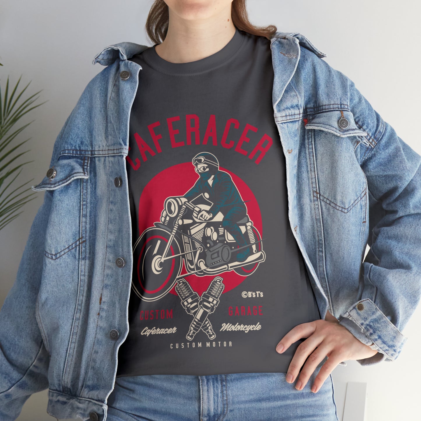 CAFE RACER Custom Garage - Unisex Heavy Cotton Tee