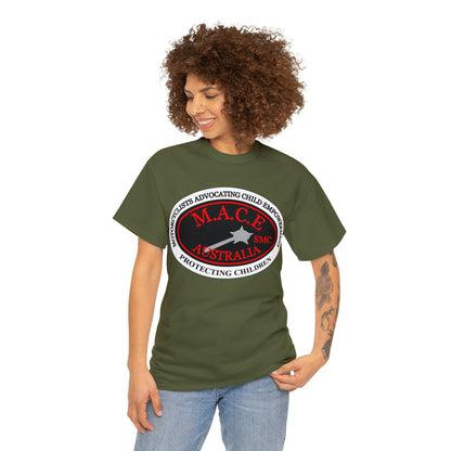 M.A.C.E. Emblem & Back Hands - Unisex Heavy Cotton Tee