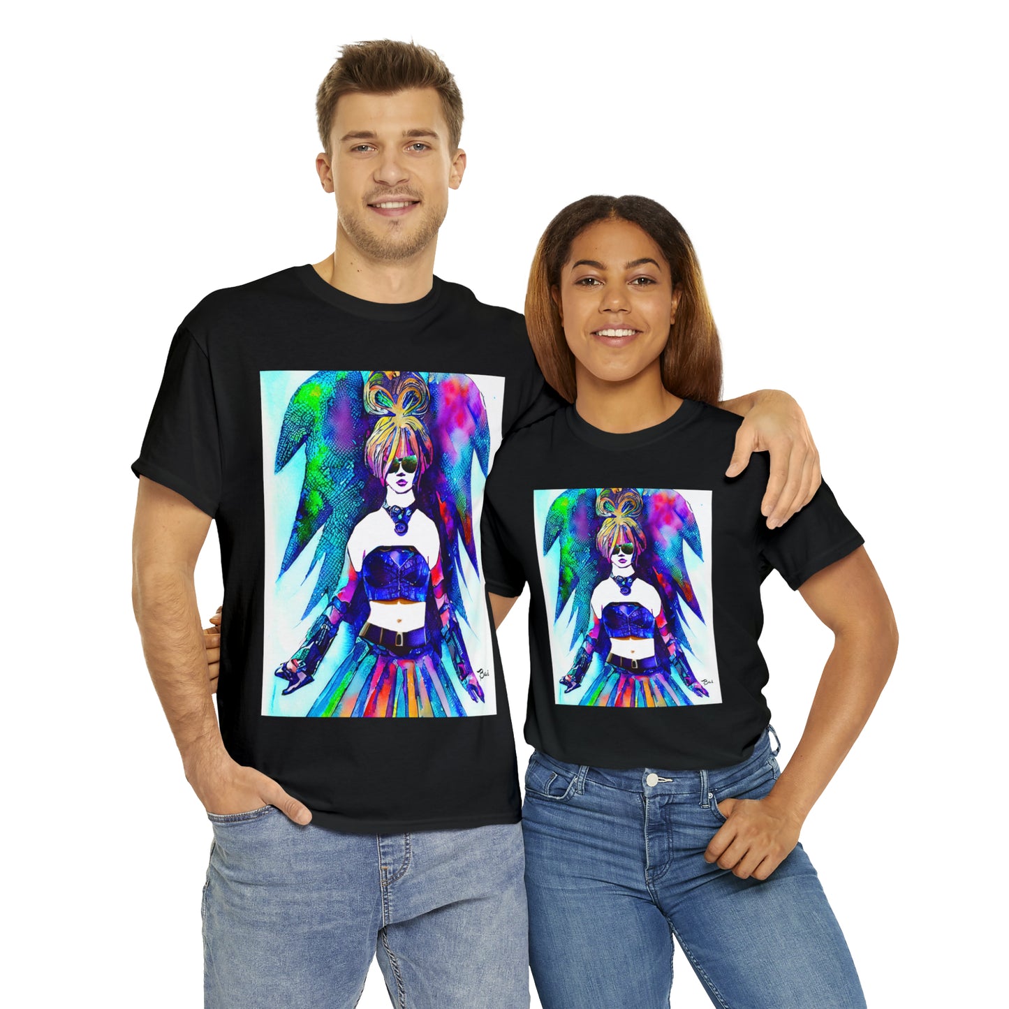 CYBER GIRL - Airt on a Shirt  - Unisex Heavy Cotton Tee - AUS