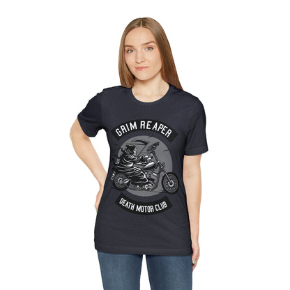 GRIM REAPER Death Motor Club - Unisex Jersey Short Sleeve Tee