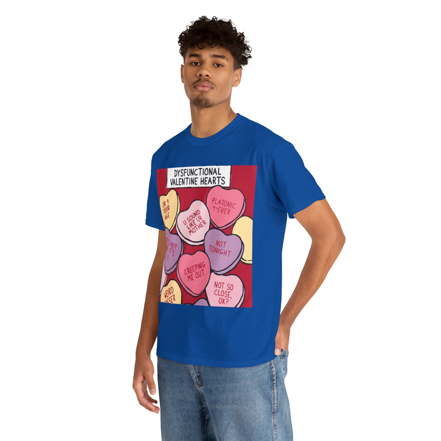 Dysfunctional Valentine's Hearts - Unisex Heavy Cotton Tee