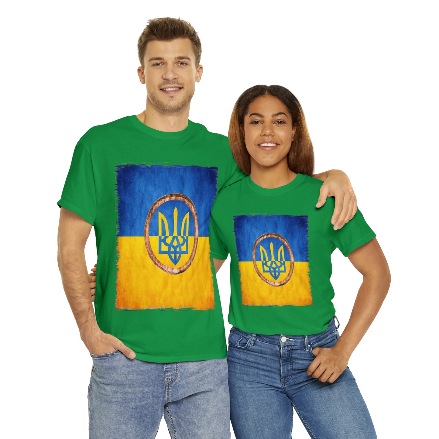 UKRAINIAN TRIDENT - Unisex Heavy Cotton Tee