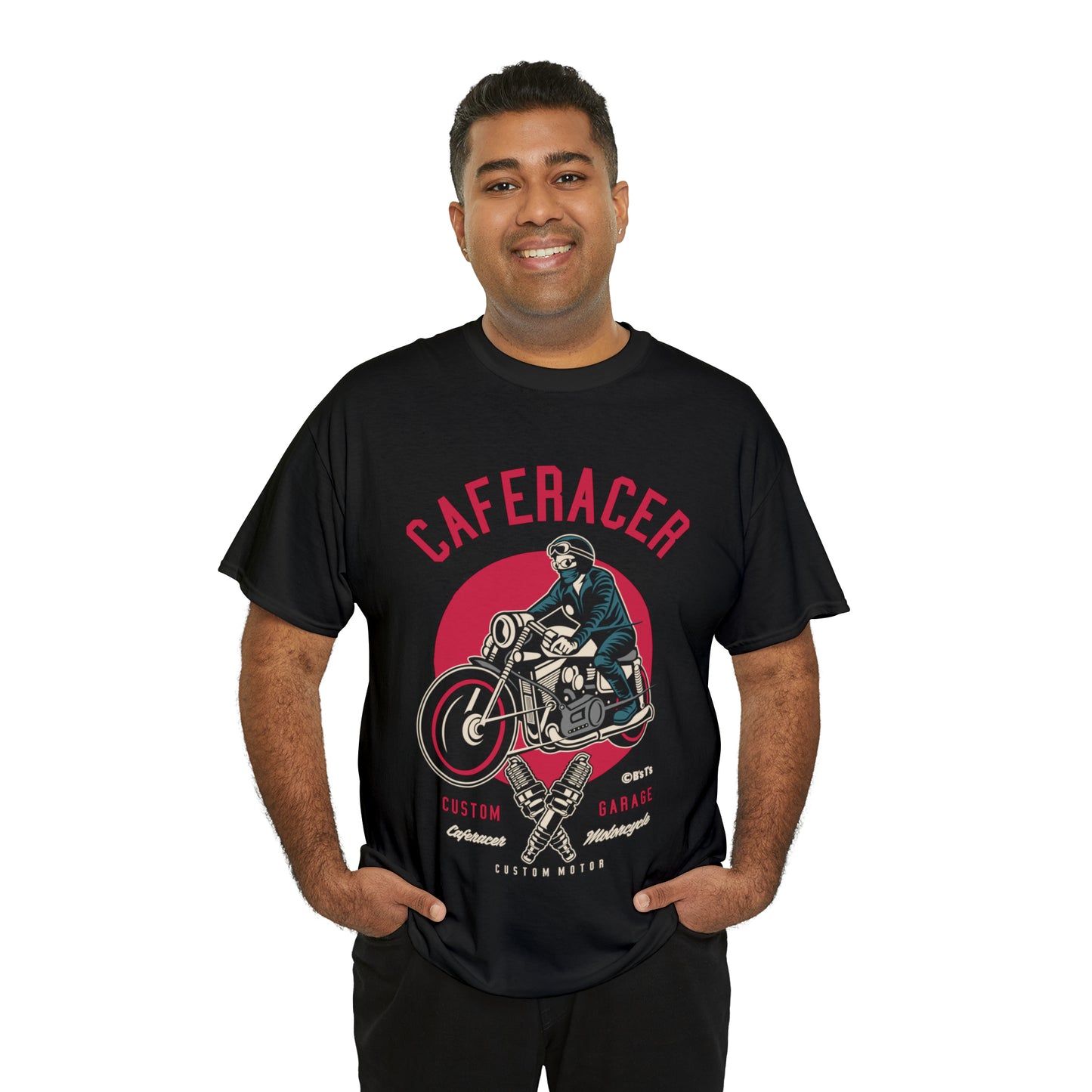 CAFE RACER Custom Garage - Unisex Heavy Cotton Tee