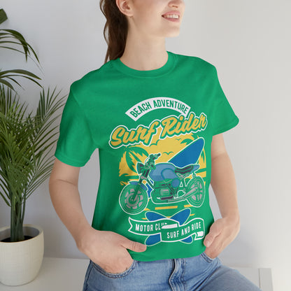 SURF RIDER - Printed in the USA - Unisex Jersey Short Sleeve Tee