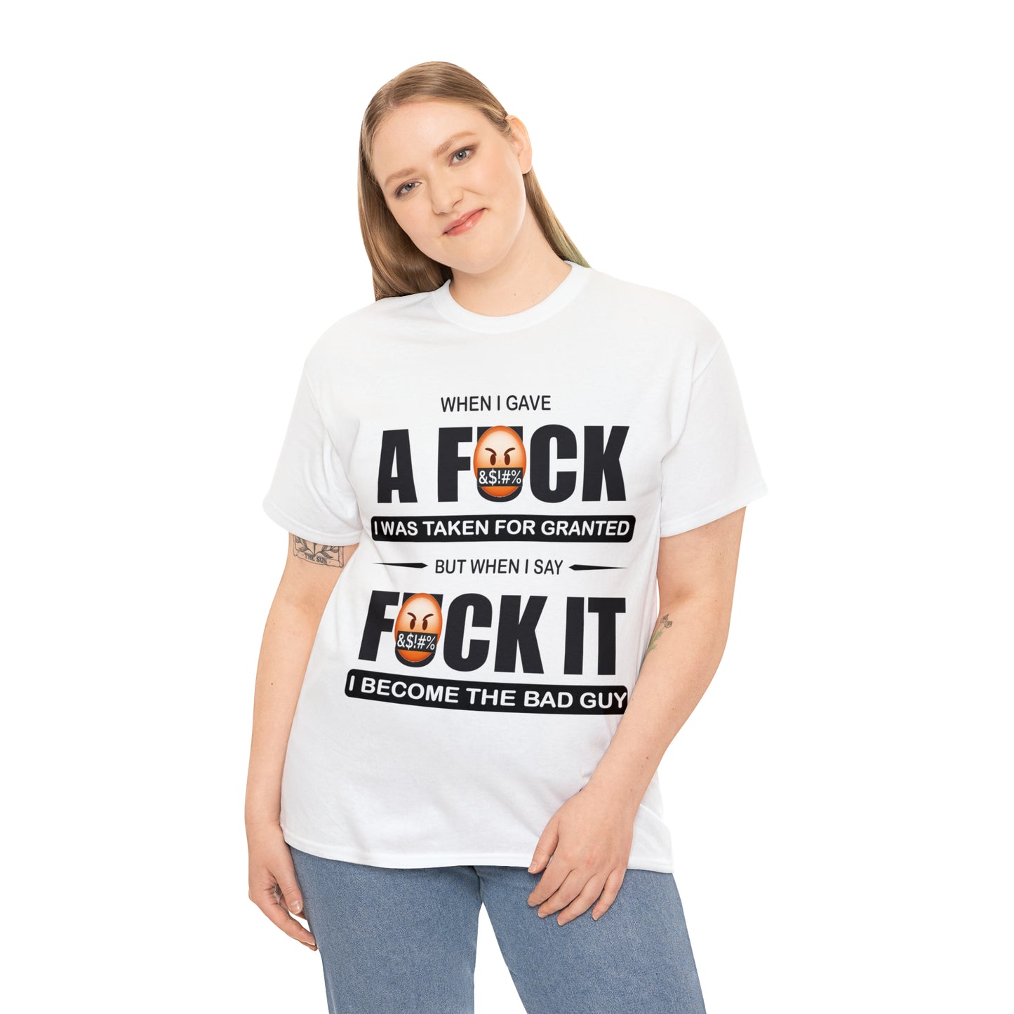 WHEN I GAVE A F***" - Funny Unisex Heavy Cotton Tee - USA