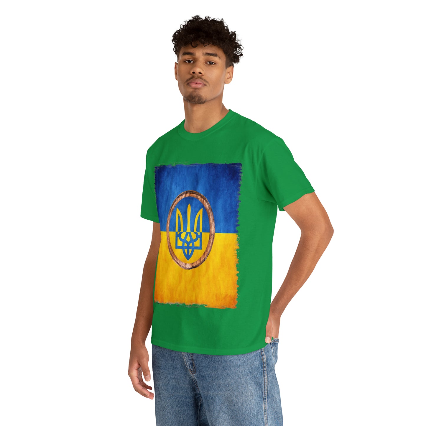 UKRAINIAN TRIDENT - Unisex Heavy Cotton Tee