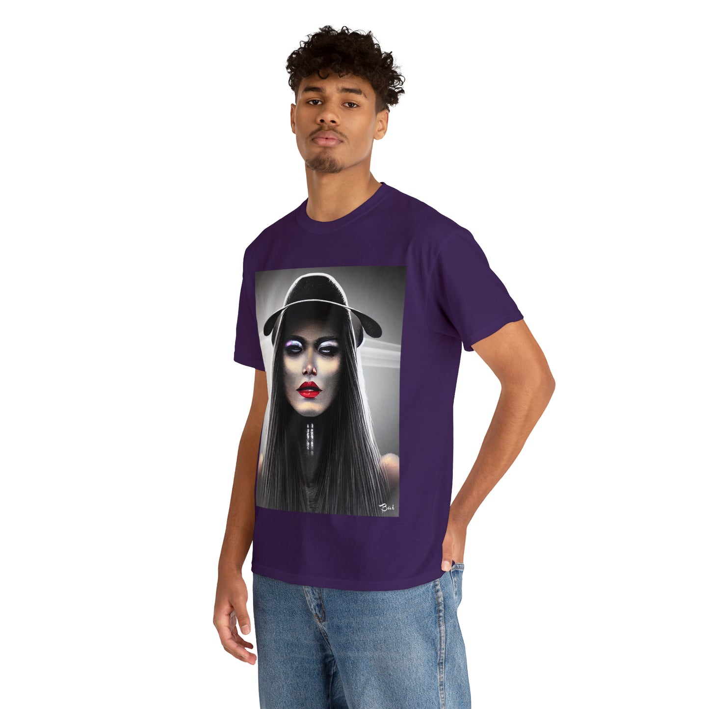 CYBERPUNK WITCH - Airt on a Shirt  - Unisex Heavy Cotton Tee - AUS